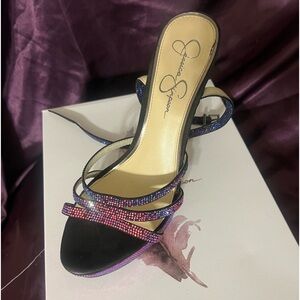 Jessica Simpson sparkly pumps gently used Heel Height: 4.7"
Platform Height: 1.0